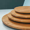 Rotating plate size S serving plate D. approx. 40cm natural wood