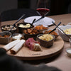 Rotating plate size S serving plate D. approx. 40cm natural wood