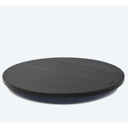 Rotating plate size S serving plate D. approx. 40cm wood black