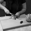Wooden chopping board - beech wood with anti-slip edge 