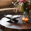 Wooden book stand - black