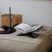 Wooden book stand - black
