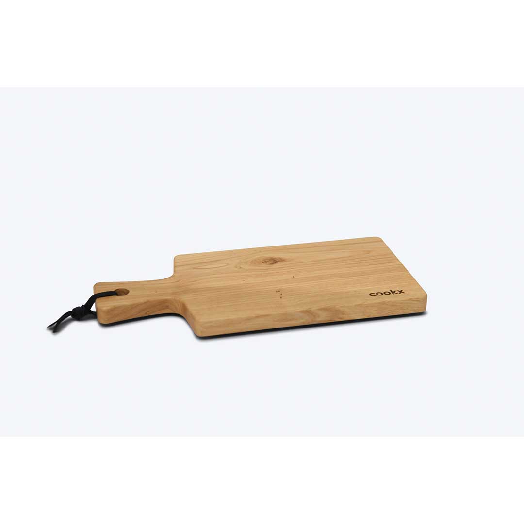 Serving board or cutting board made of natural wood - size S