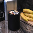 Kitchen utensil holder black oak