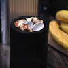 Kitchen utensil holder black oak