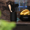 Kitchen utensil holder black oak