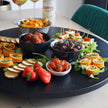 Rotating plate size S serving plate D. approx. 40cm wood black