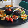 Rotating plate size S serving plate D. approx. 40cm wood black