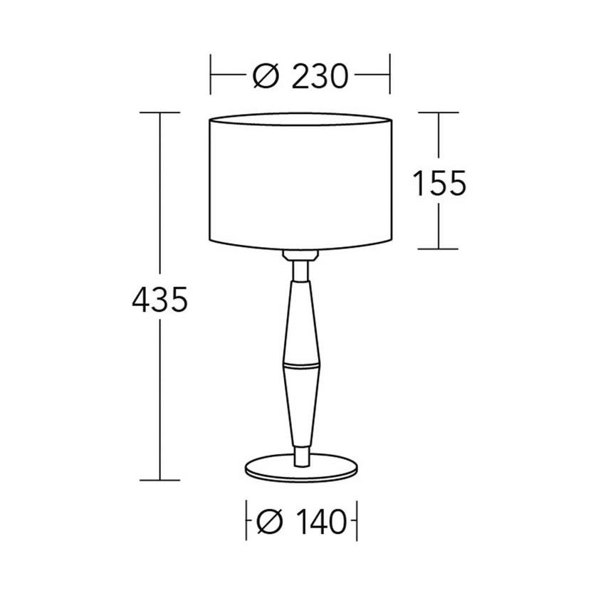 technische Zeichnung Conico neu Tischleuchte
