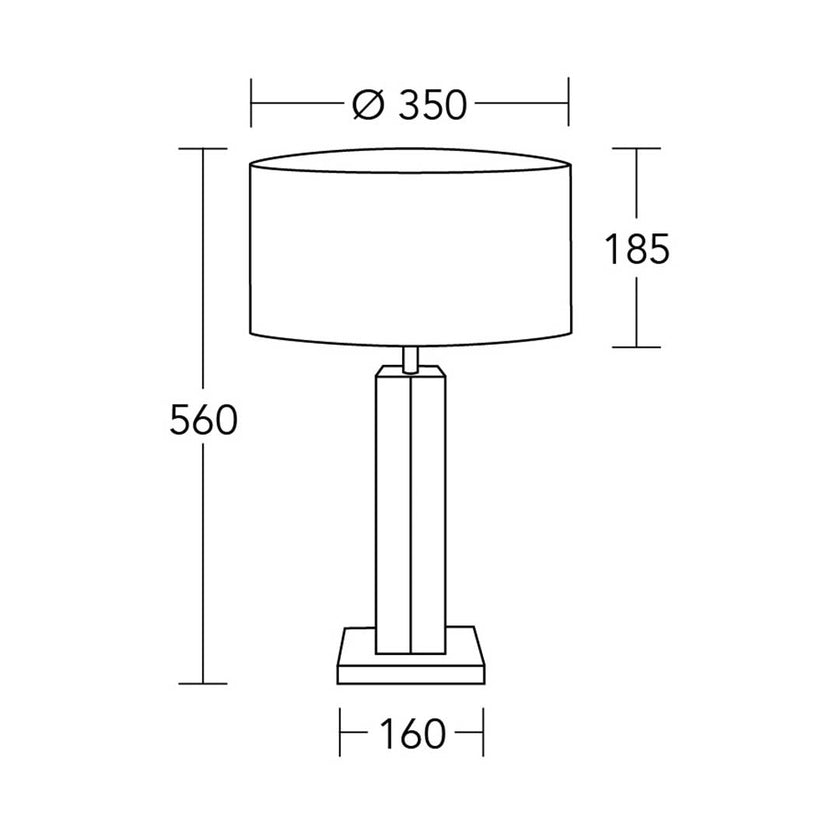 technische Zeichnung Dana Hockerleuchte