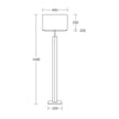 Dana Q quadra floor lamp