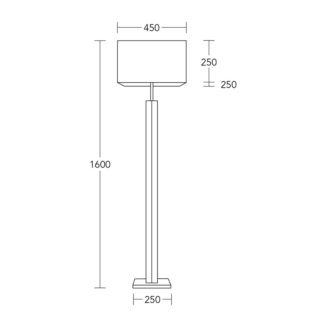 Dana Q quadra floor lamp