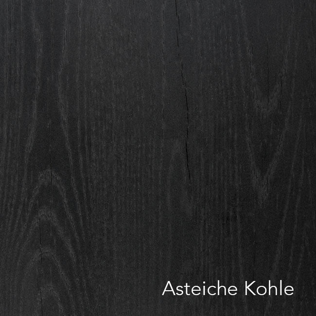 Holzmuster aus Asteiche Kohle