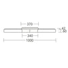 Lana del nero ceiling light