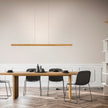 Hermann wooden pendant light with roller pull