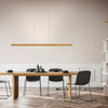 Hermann wooden pendant light with roller pull