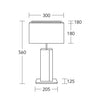 Miss Hilton stool lamp