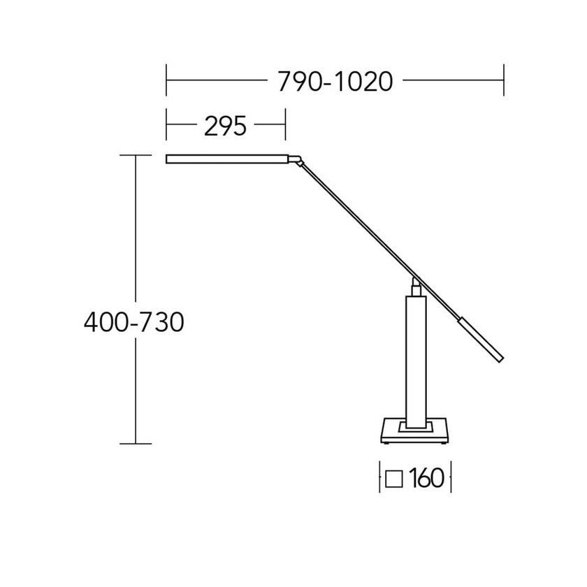 Hockerleuchte Modell Otto O, technische Zeichnung