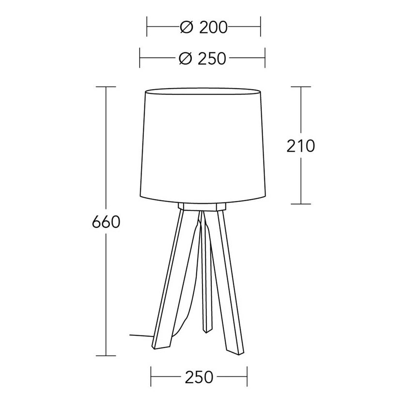 technische Zeichnung HockerleuchteTre
