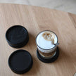 Coasters black oak wood (6 pieces)