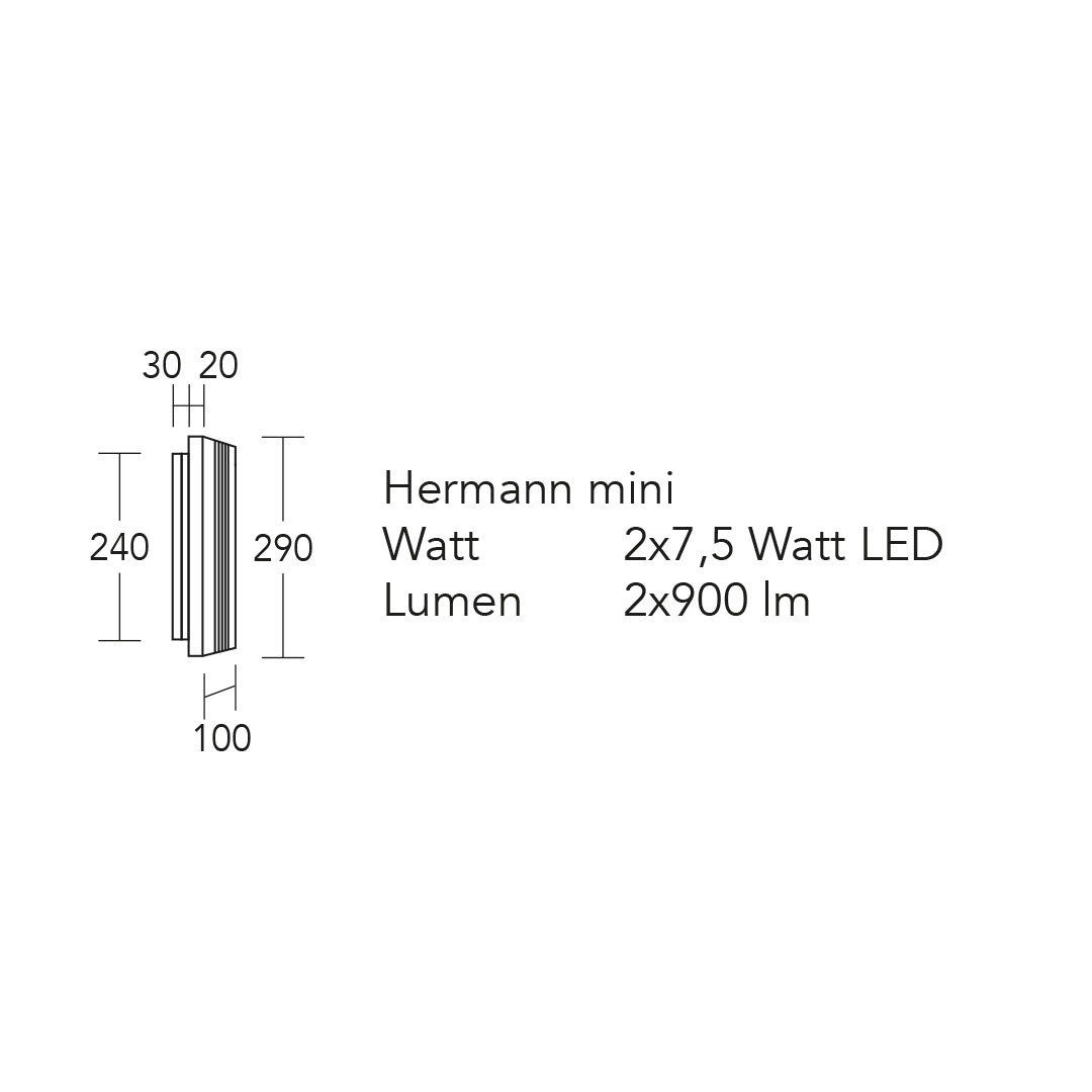 Hermann Wandleuchte LED