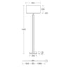 Karl K floor lamp shade square with head wood application